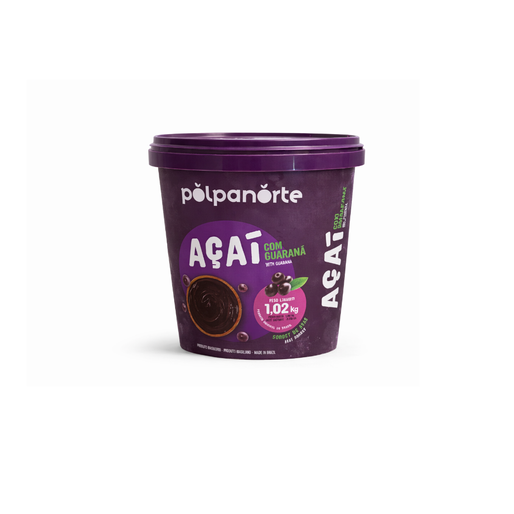 Açaí Guaraná Polpanorte – 1,02 kg